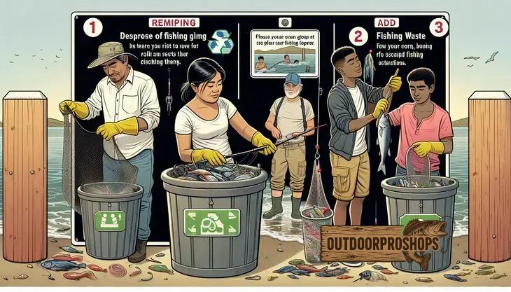 Como descartar corretamente resíduos de pesca