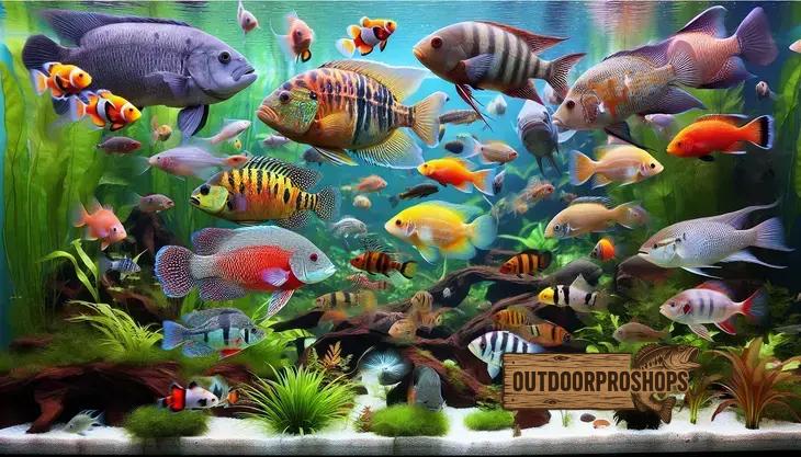 Peixes ornamentais e de interesse na pesca