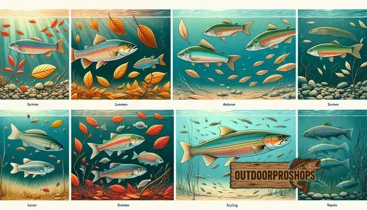 Como se comportam os peixes em diferentes estações
