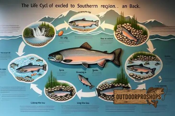 O Ciclo de Vida do Salmão (Introduzido no Sul): Da Nascente ao Mar (ou Represa) e de Volta.