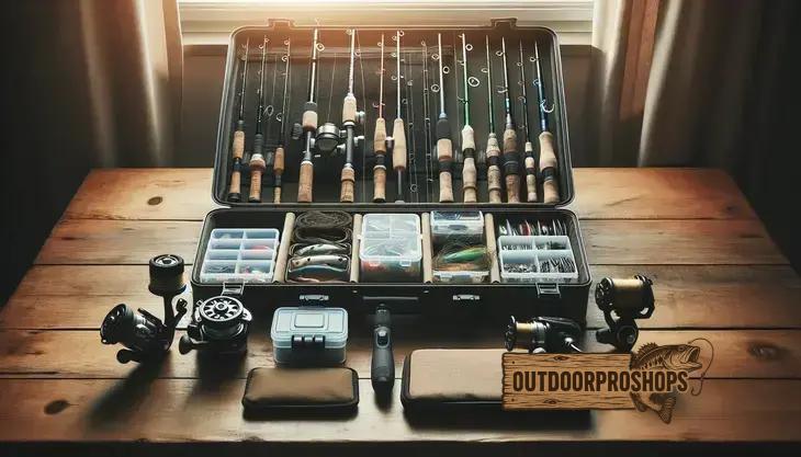 Equipamentos compactos para pescaria de viagem