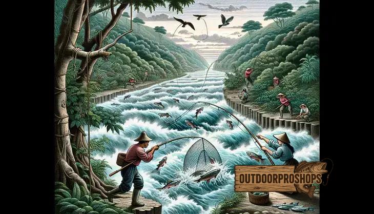 Pesca de barranco com correnteza: estratégias