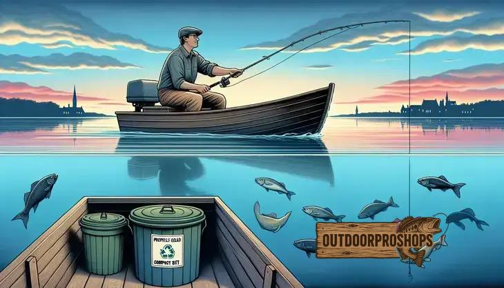 Pesca e descarte correto de lixo orgânico
