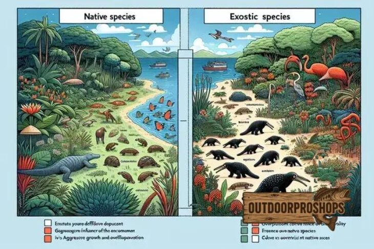 Diferença entre espécies nativas e exóticas